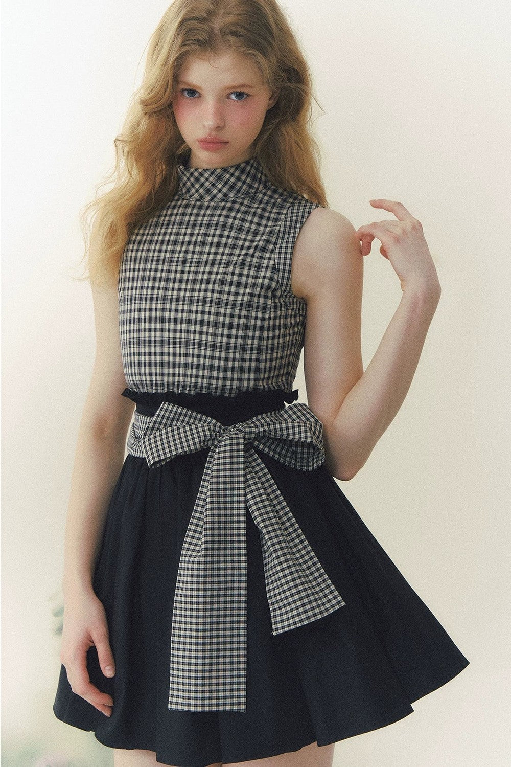 Princess Diary Plaid Puffy Dress