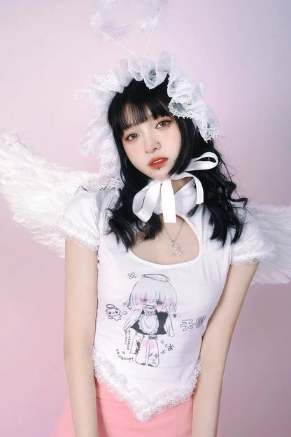 Heavenly Maid Heart Cheongsam Top