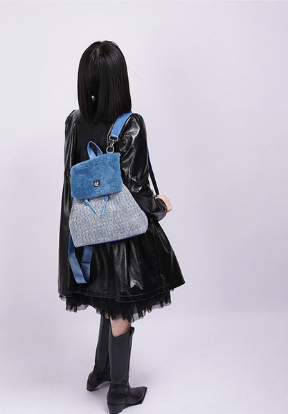 Y2K Furry Crossbody Backpack