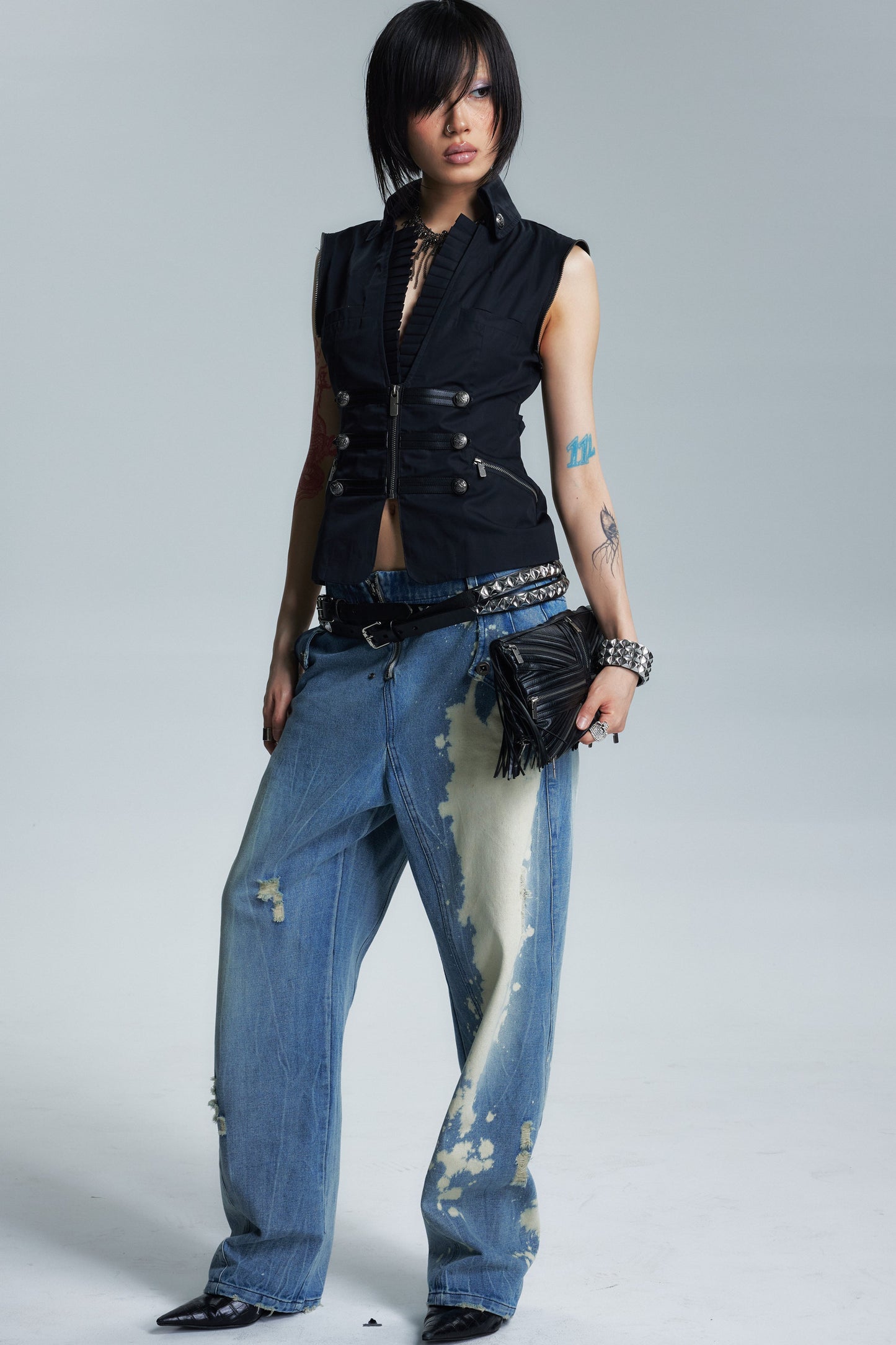 Space Lace Court Vest Jacket