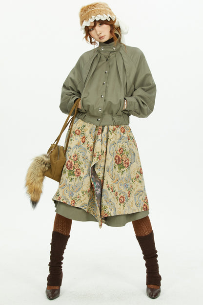 Fur Collar Ribbon Scarf