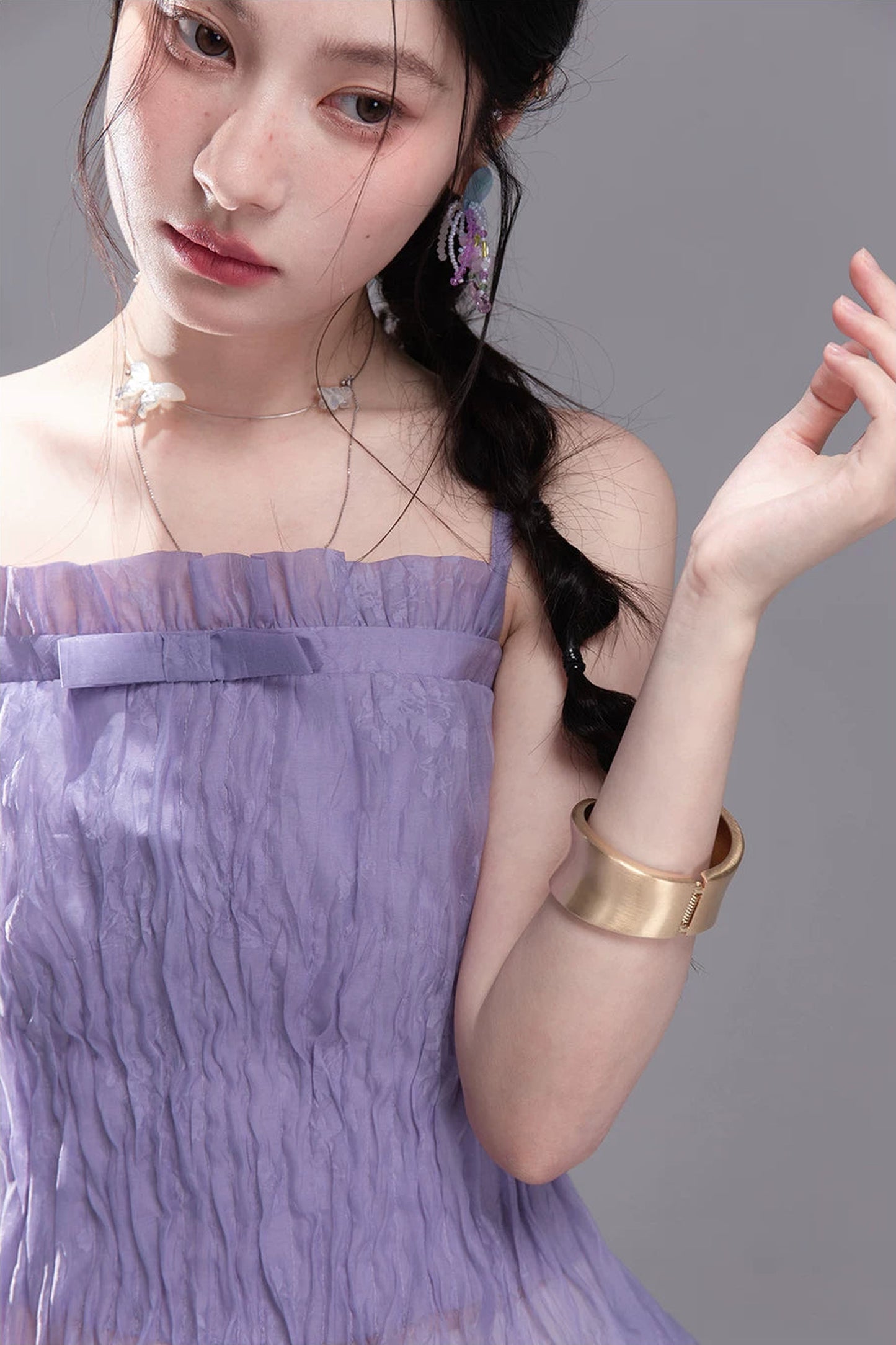 Ice Silk Ruched Camisole