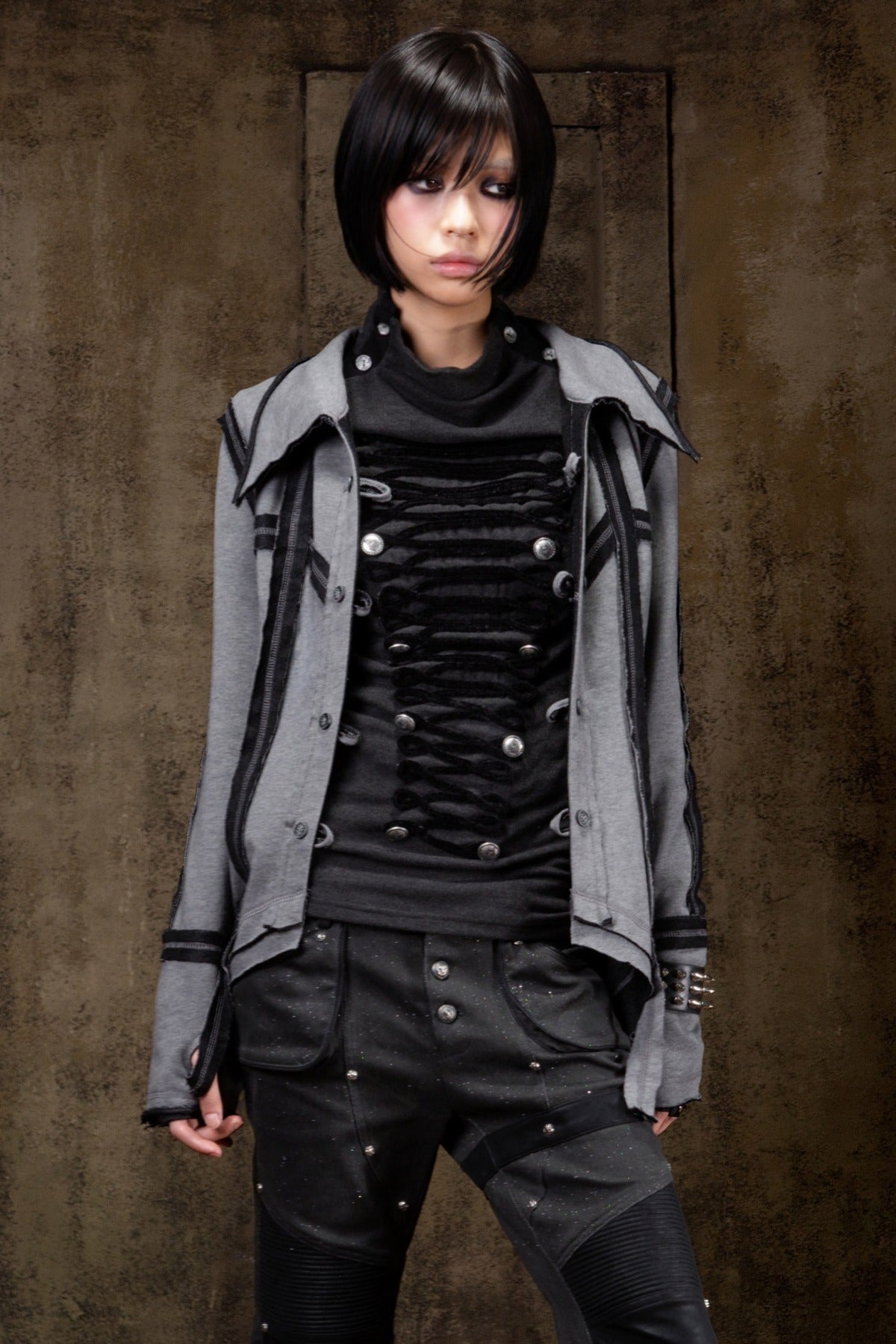 Two-Way Raw Edge Outerwear Shirt