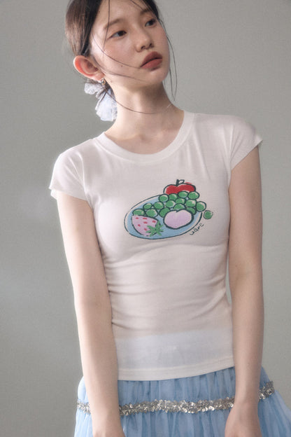Fruit Platter Tencel Blend Short Sleeve T-Shirt