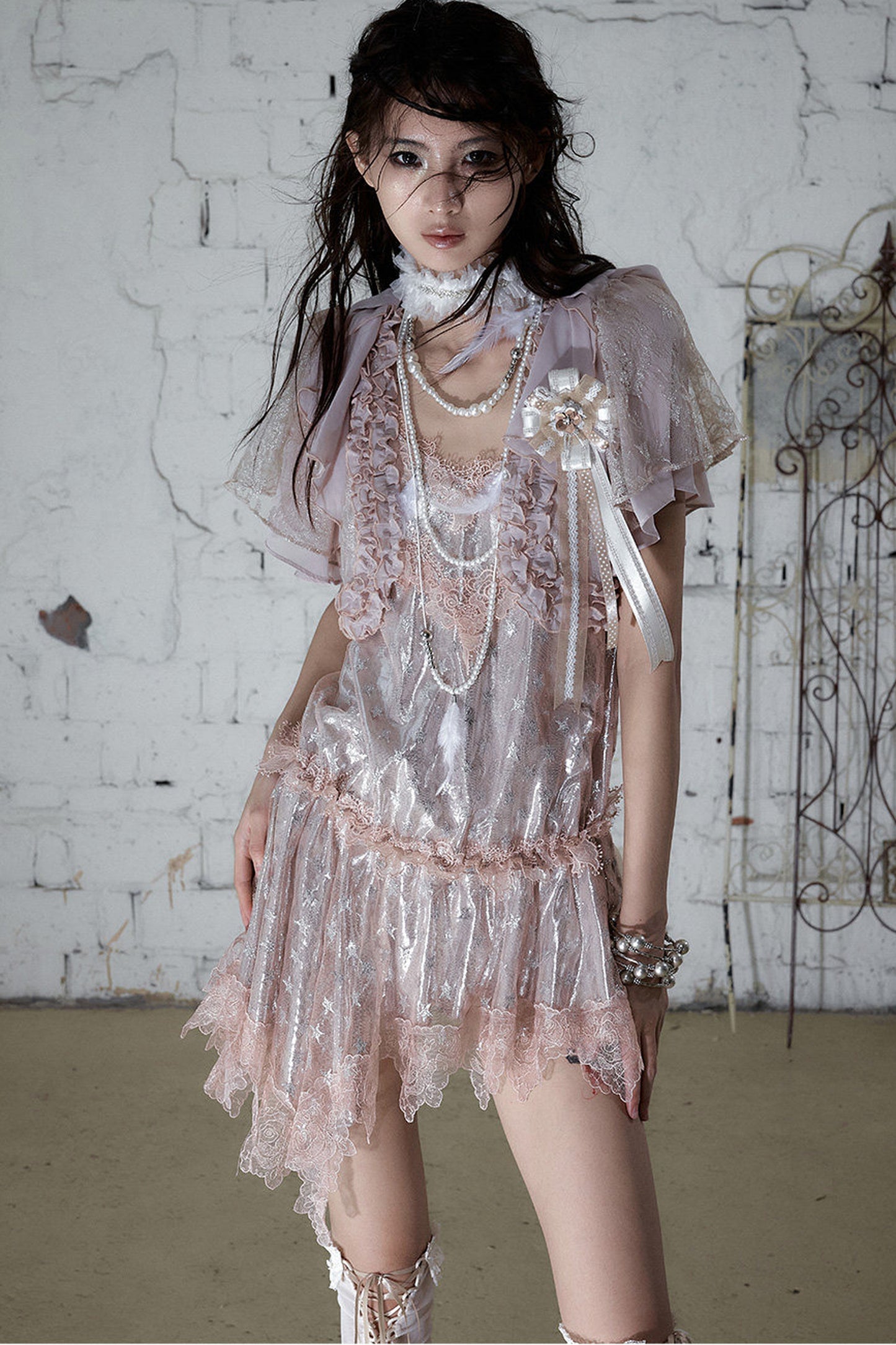 Romantic Lace Chiffon Blouse