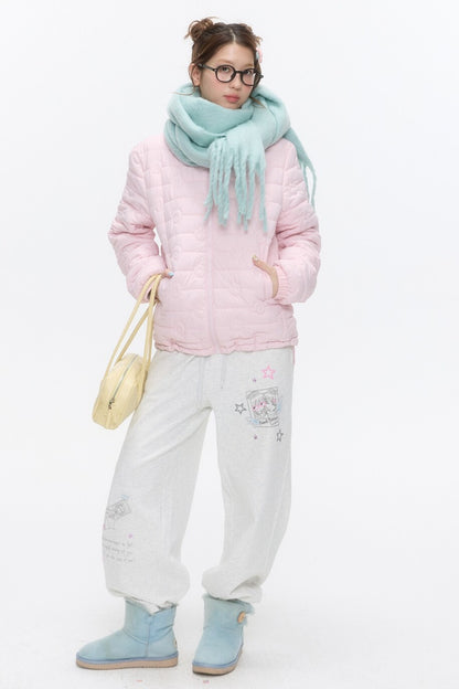 Gray Fleece-Lined Sweatpants