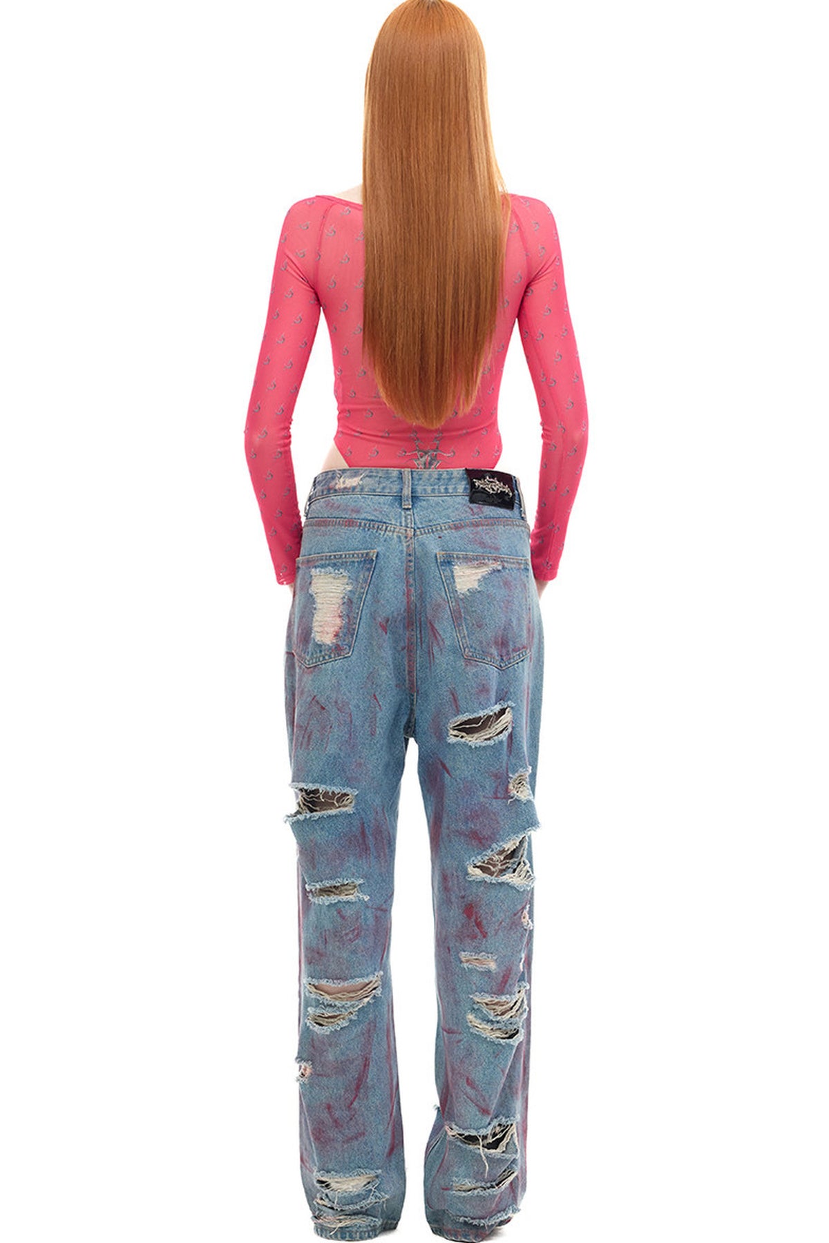 Y2K Punk See-Through Mesh Base Layer