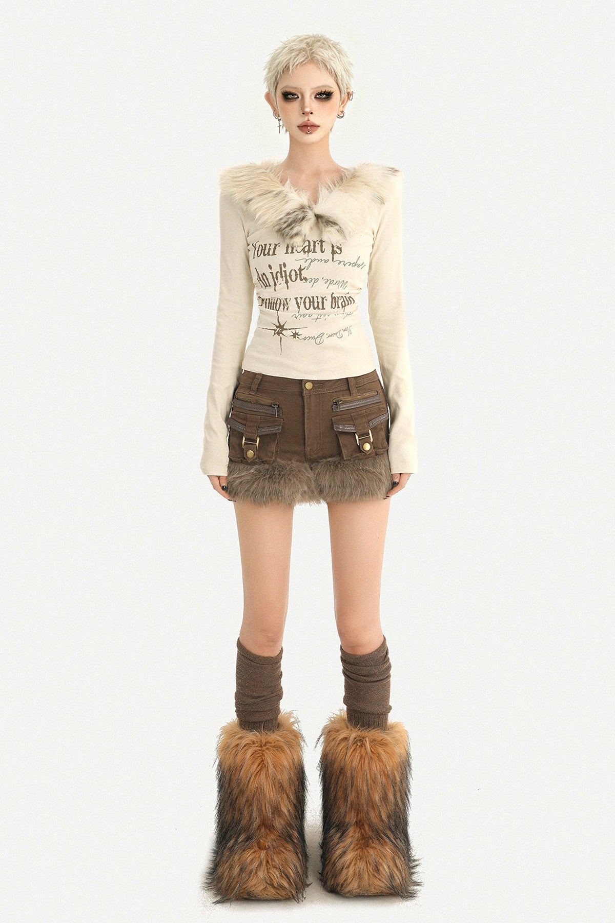 Frayed Denim Shorts