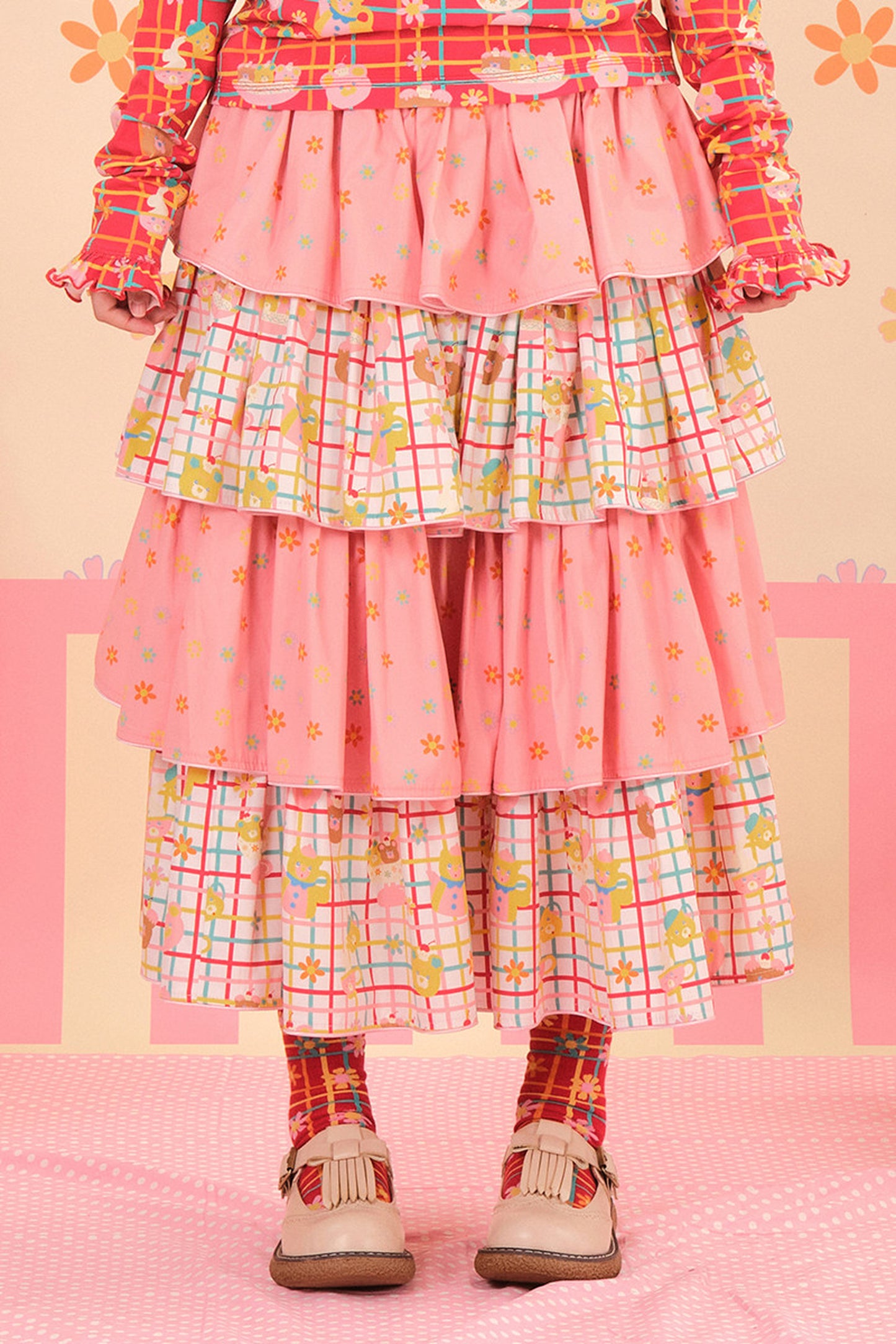 Showa Dessert Two-Tone Cake Skirt