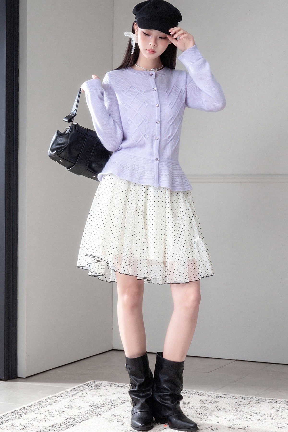 Ultra-Fine Mohair Merino Wool Cardigan