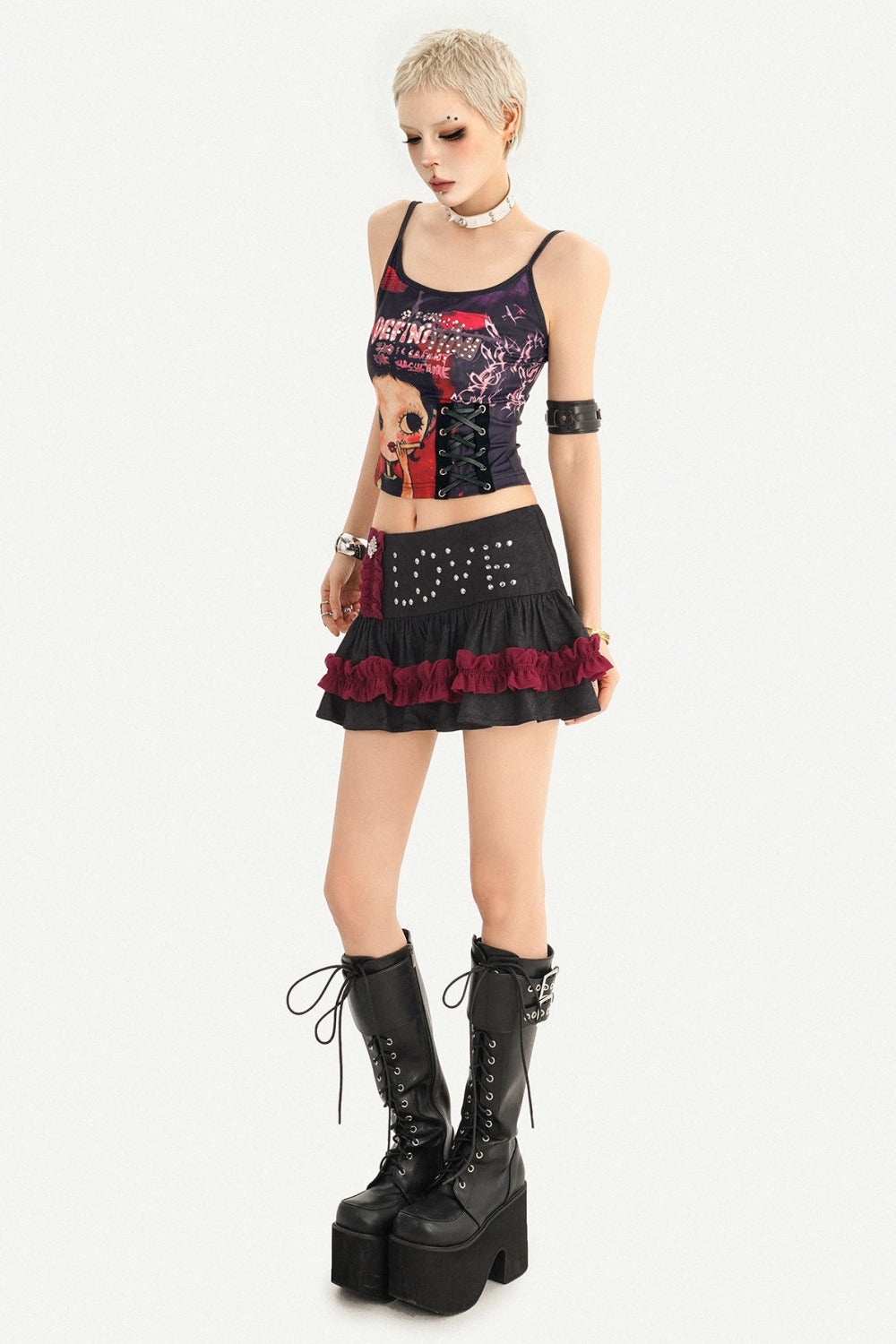 Playful Print Tie-Up Camisole