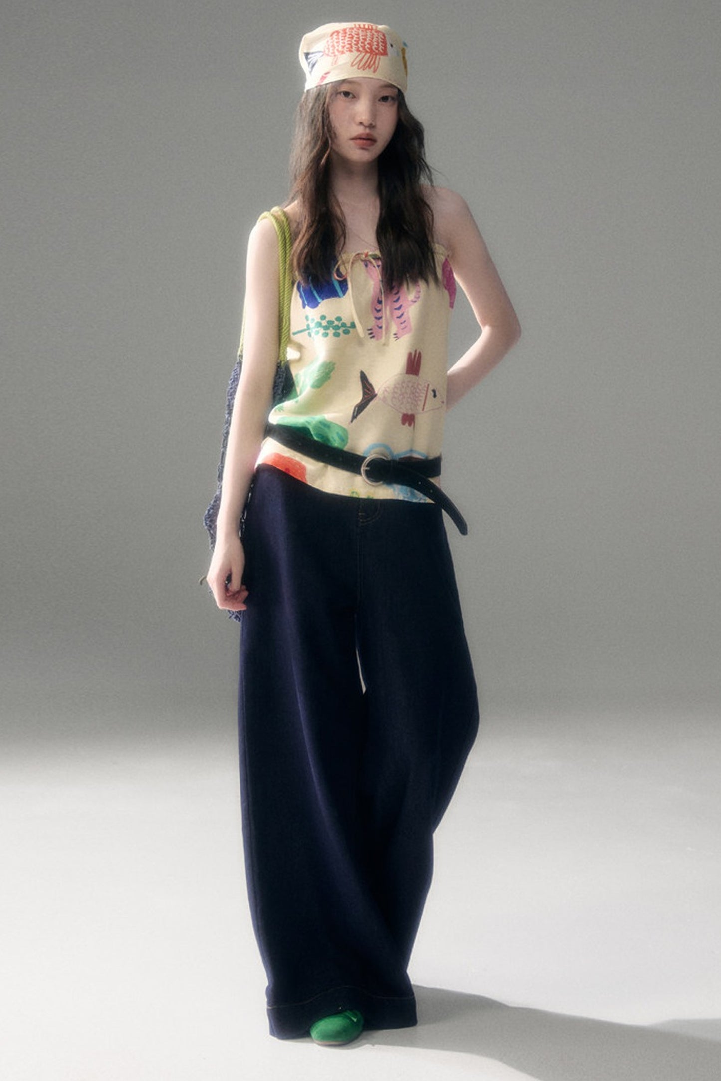 Fruit and Vegetable Print Skirt