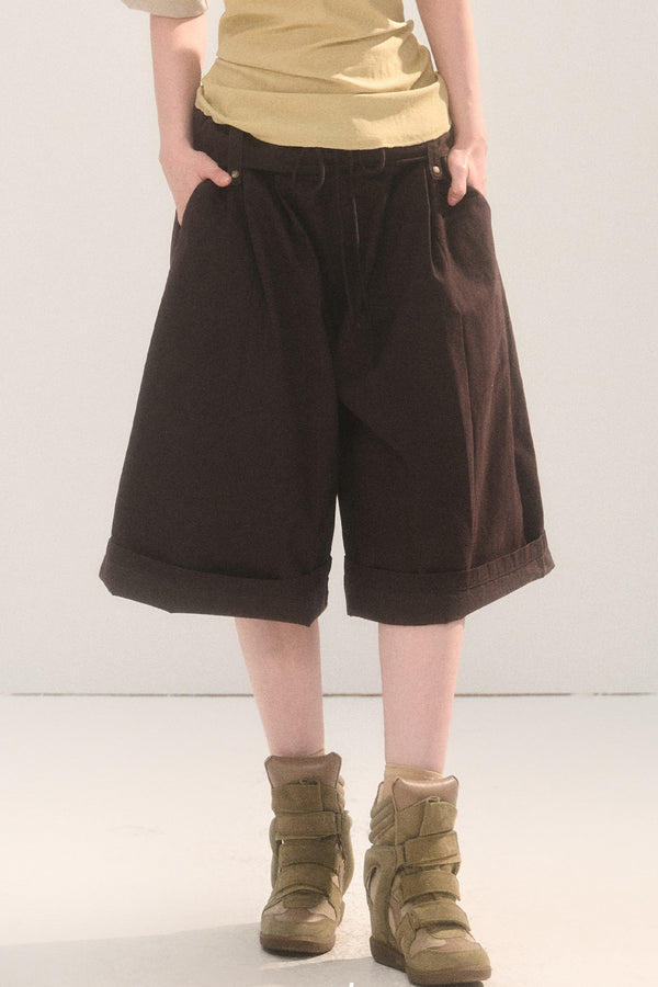 Vintage Distressed Texture Loose Pants