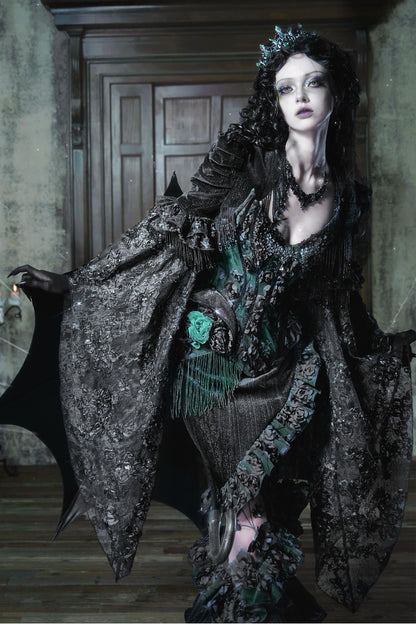 Gothic Fishbone Lace Corset Set-Up
