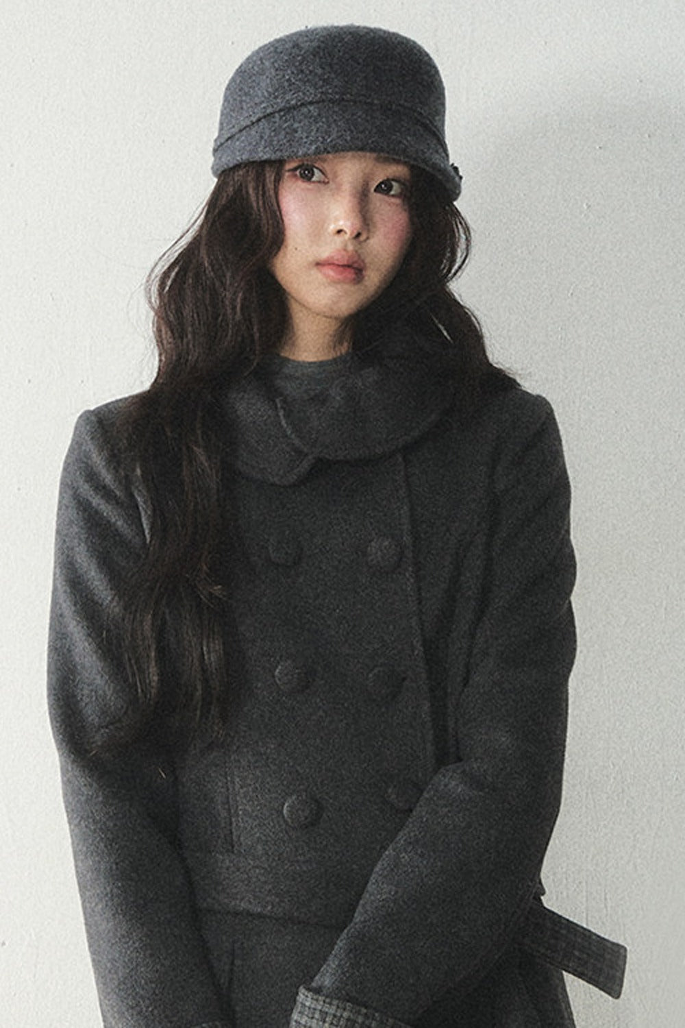 Collar Double Breasted Coat