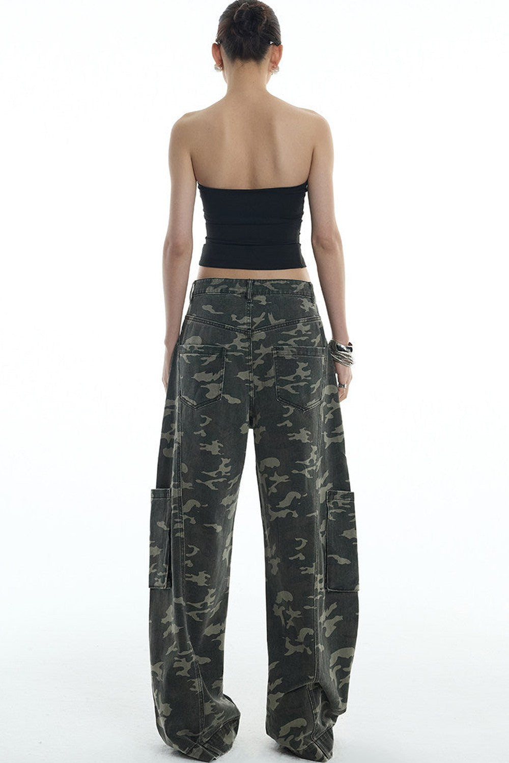 Pantaloni cargo scimitarra mimetici