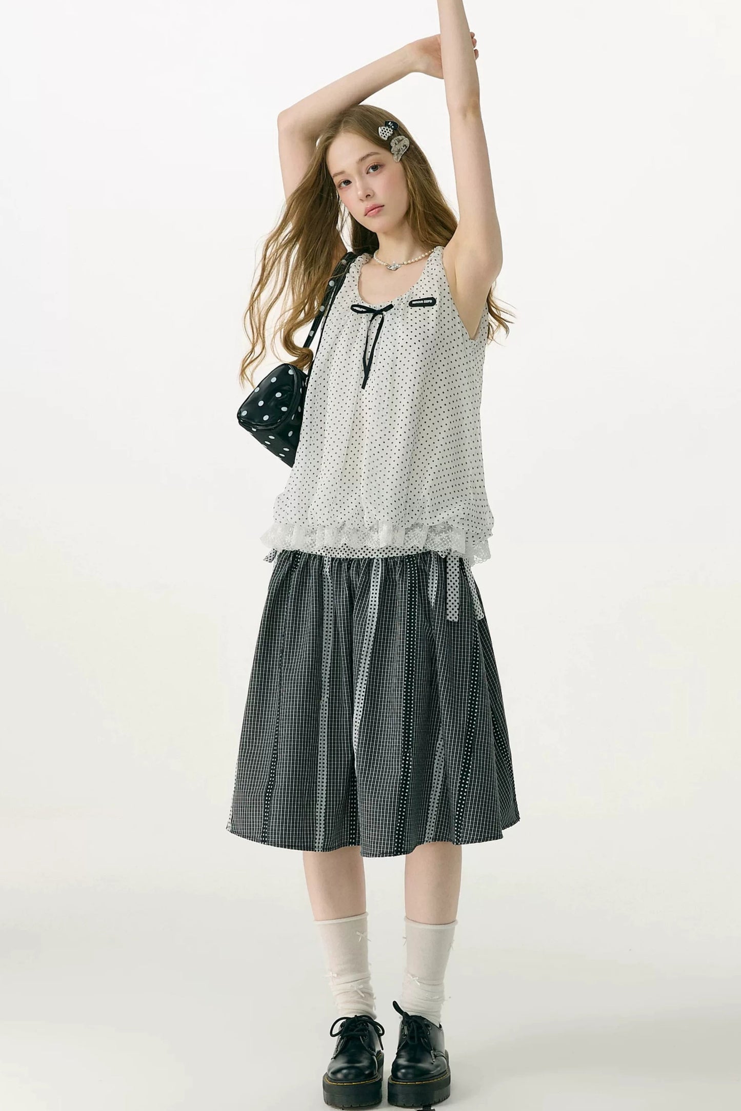 Sea Salt Polka Dot Lace Camisole