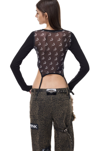 Electric Moon Mesh T-Shirt