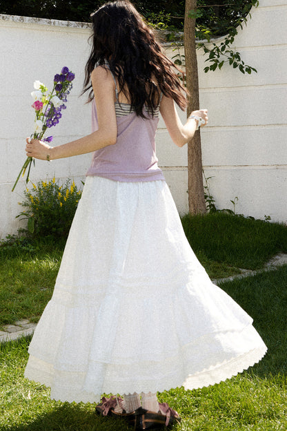Waltz Patchwork A-Line Skirt
