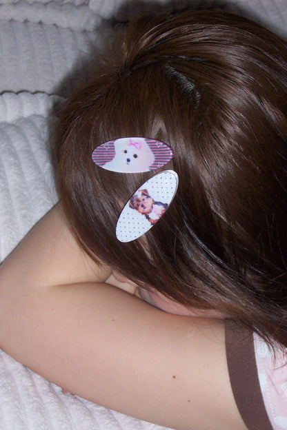 Pet Series Animal Print Hair Clips