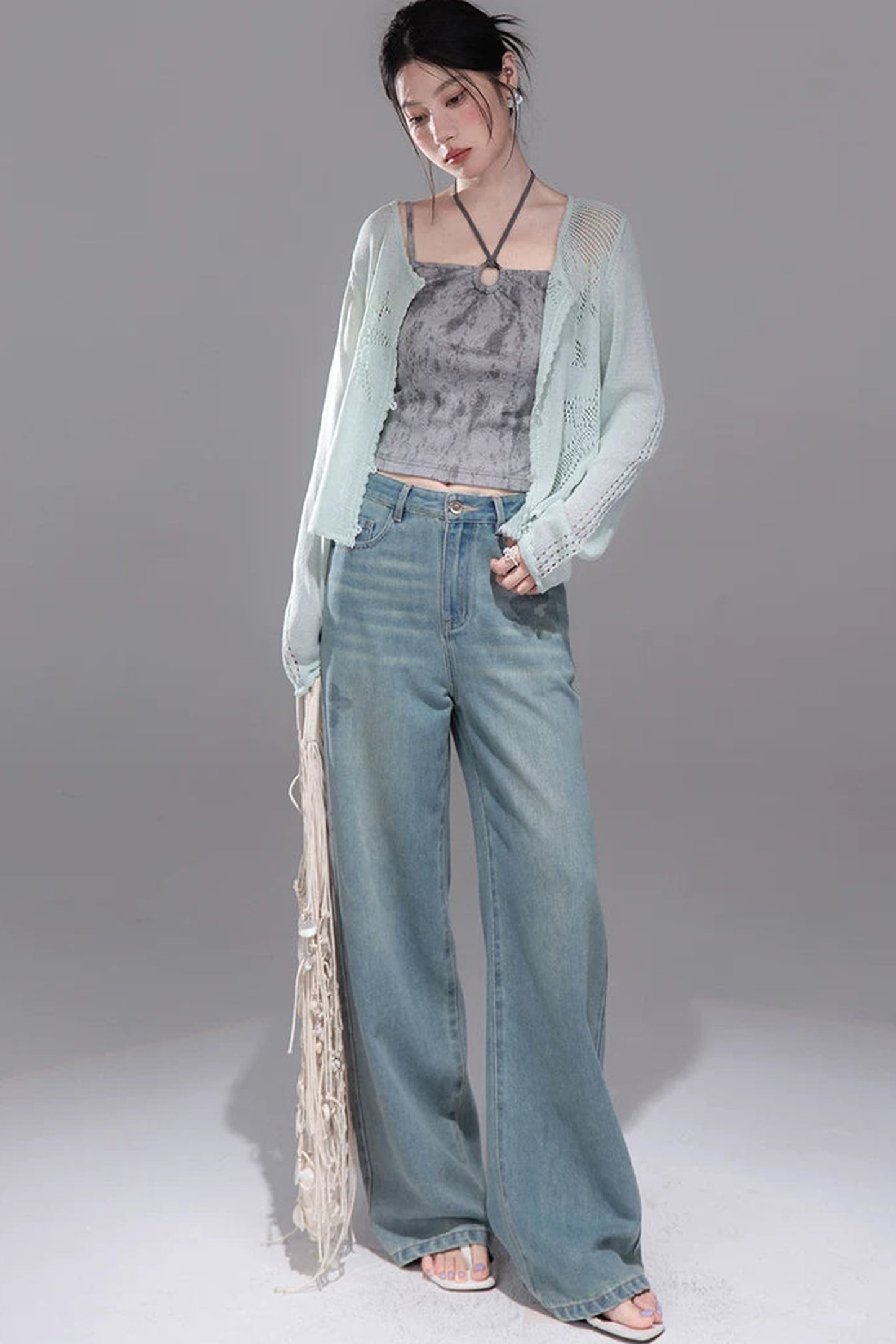 Ink Cloud Gray Camisole