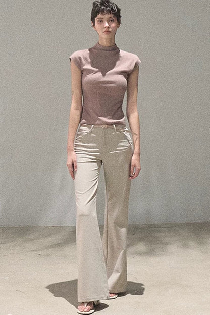 Lyocell Draped Flared Pants