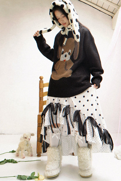 Maglione da fiaba con cucciolo