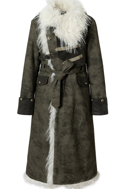 Reversible Cheetah Print Faux Fur Coat