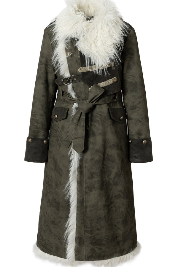 Reversible Cheetah Print Faux Fur Coat