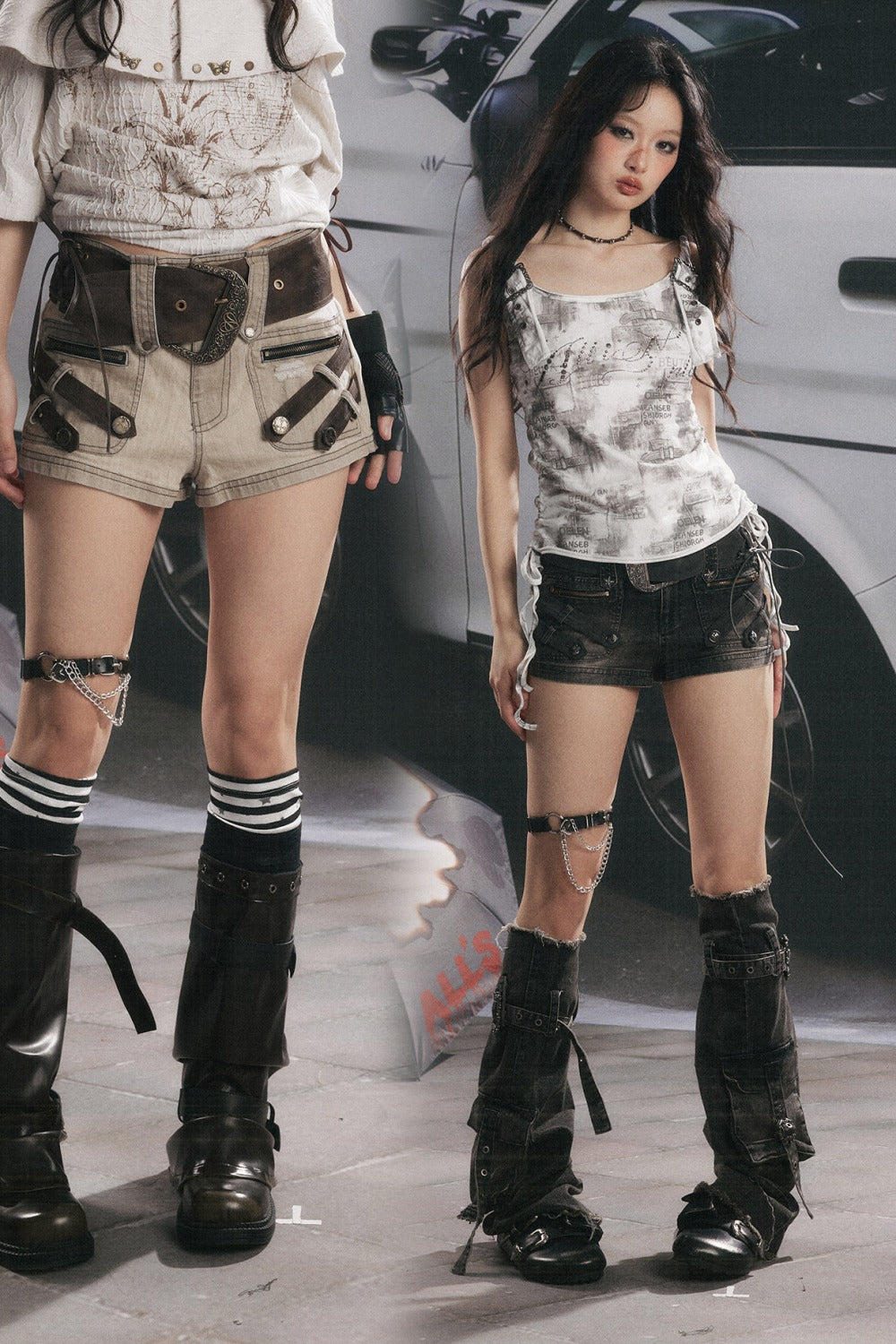 Ultra-Short Belted Summer Pants