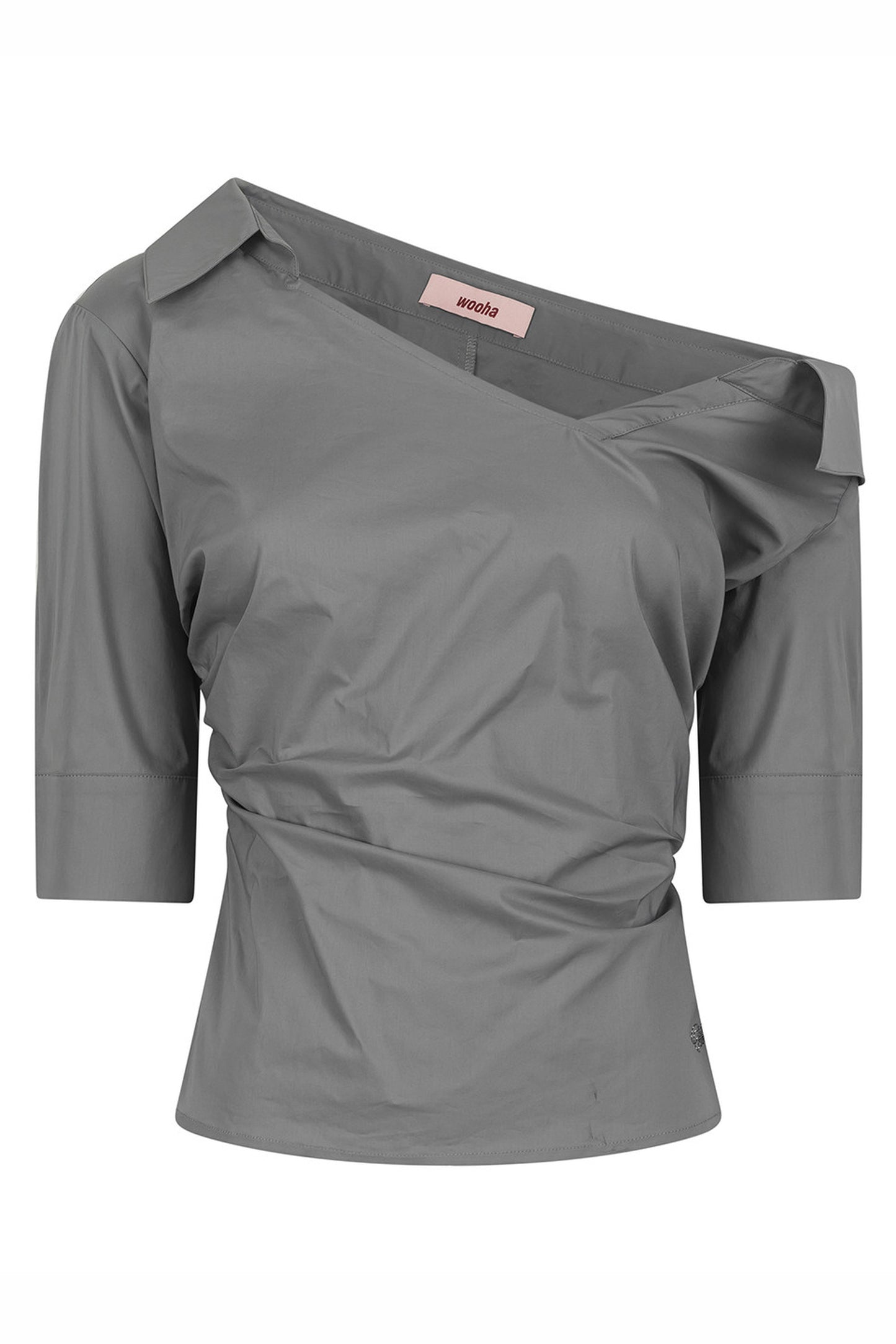 Asymmetrical Off-Shoulder Blouse
