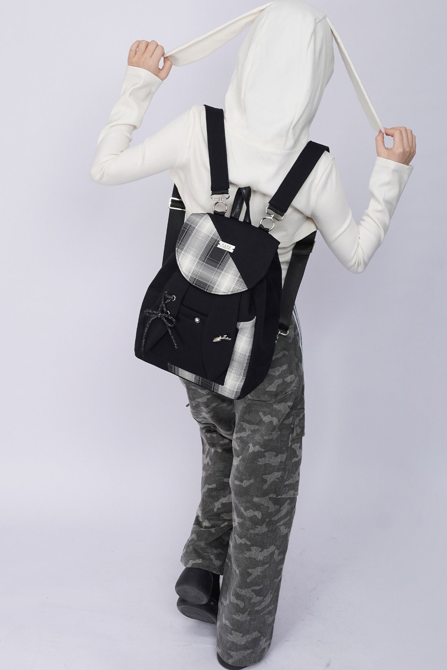 Outdoor Travel Cute Flip-Top Backpack