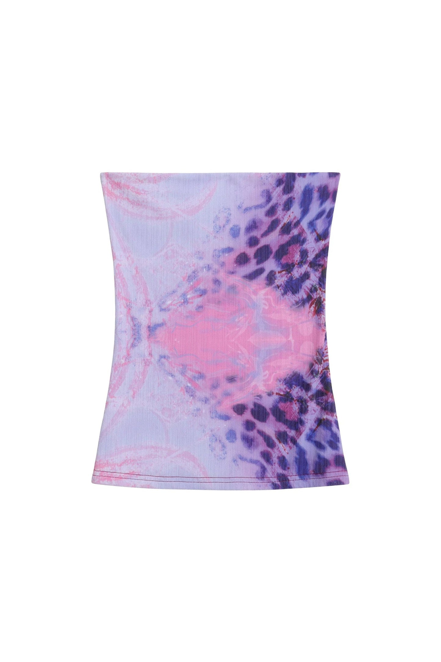 Retro Leopard Print Tube Top