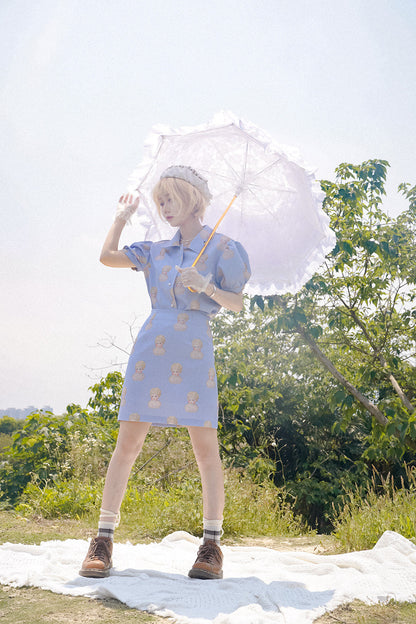Hand-Painted Ceramic Doll Skirt