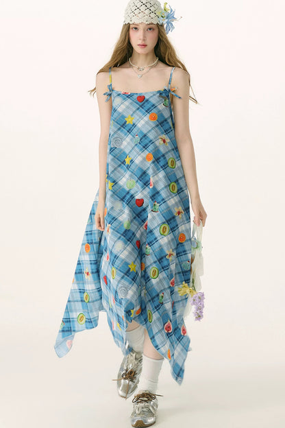 Sweet Dreams Blue Plaid Dress