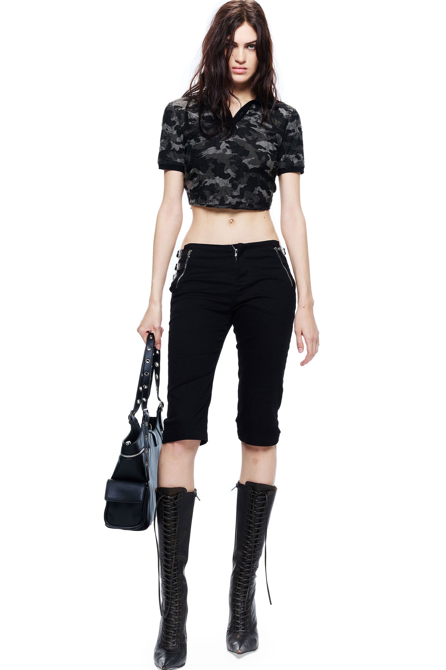 Light Mesh Jacquard Blouse