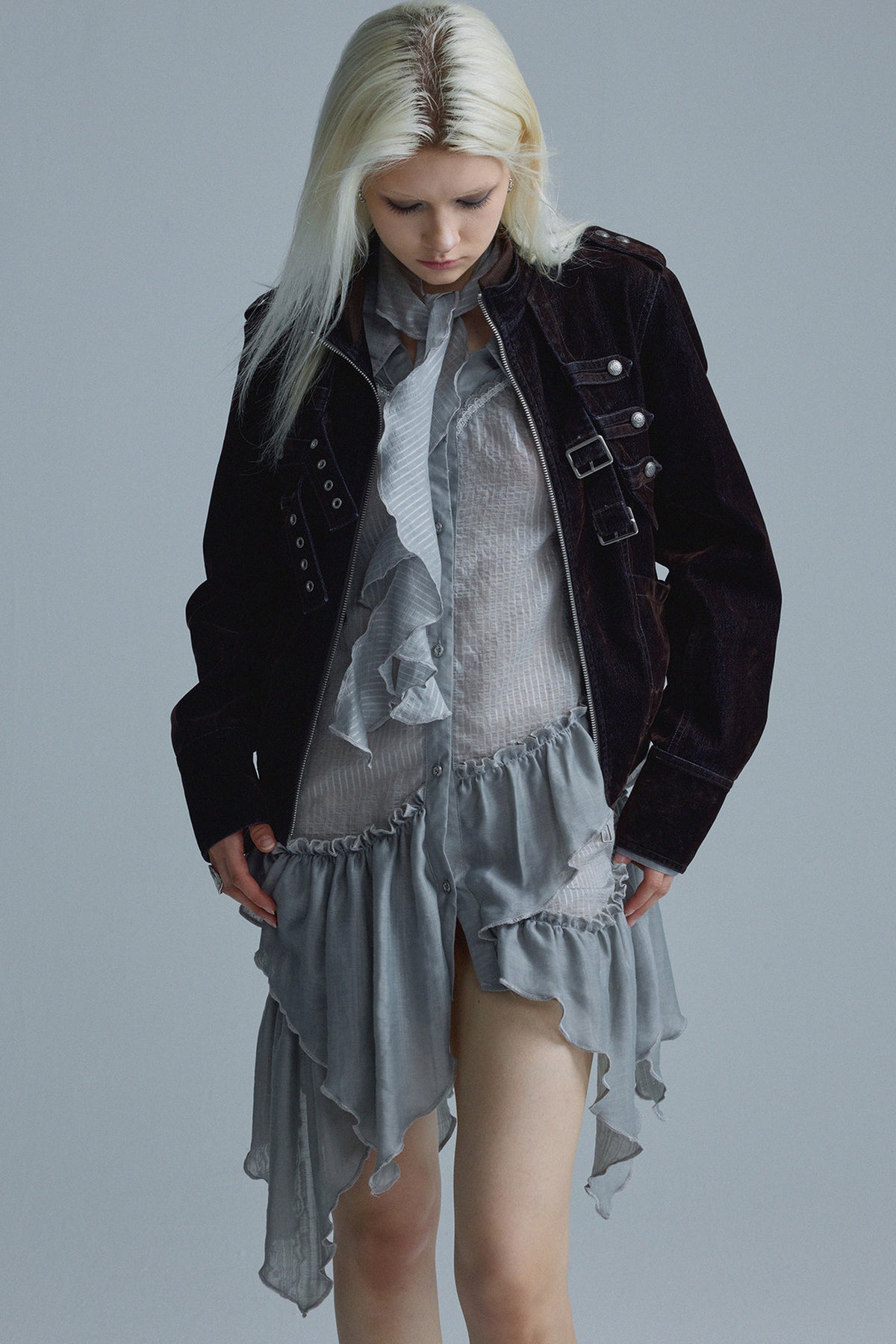 Short Matte Velvet Jacket