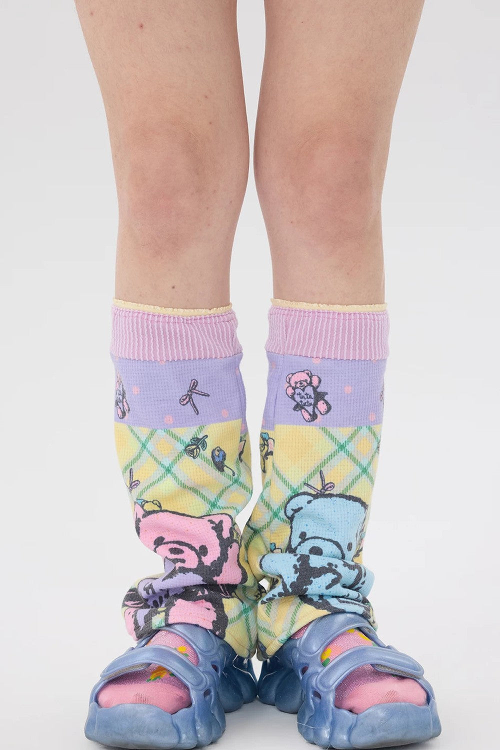 Bear Print Lace Socks