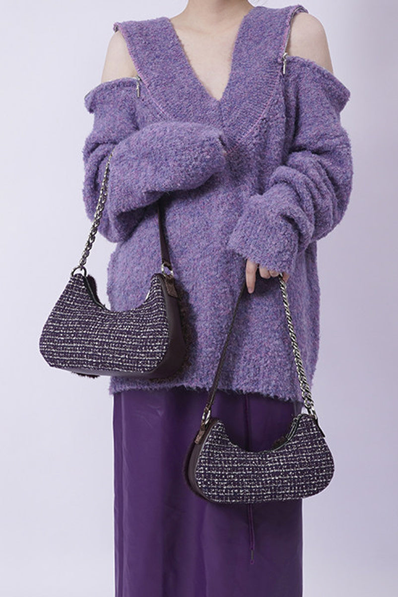 Y2K Color-Block Crossbody Bag