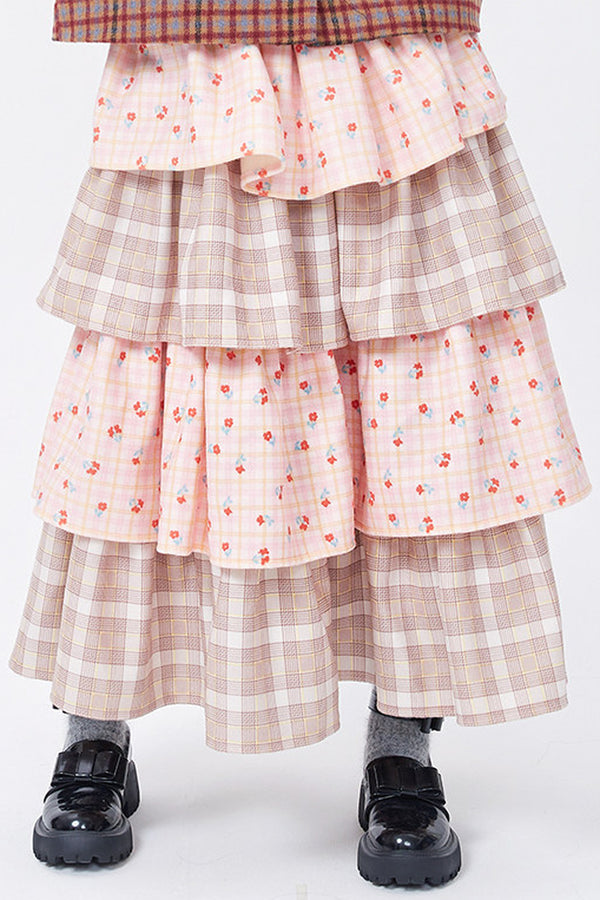 Showa Retro Patchwork Skirt