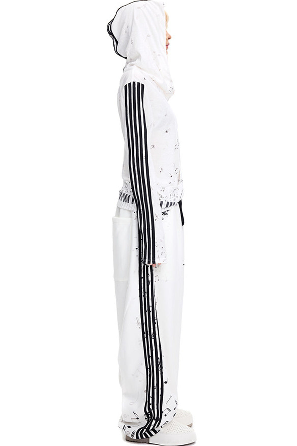 Musical Notation Printed Sweatpants