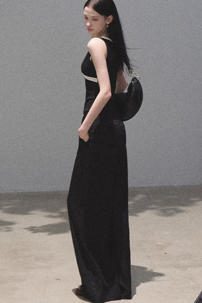 High-Waisted Drape Wide-Leg Pants