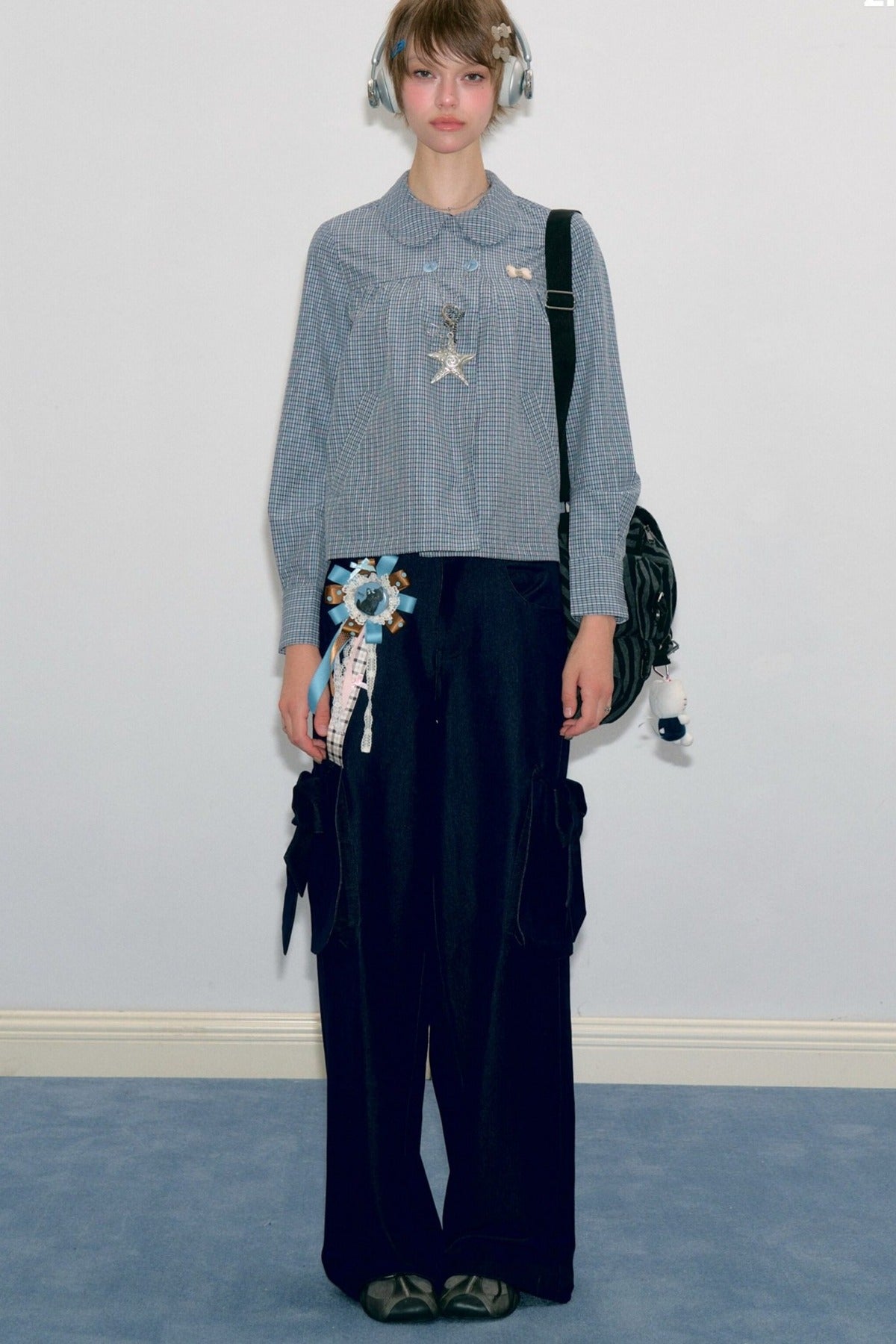 High-Waisted Wide-Leg Cargo Pants