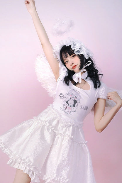 Heavenly Maid Heart Cheongsam Top