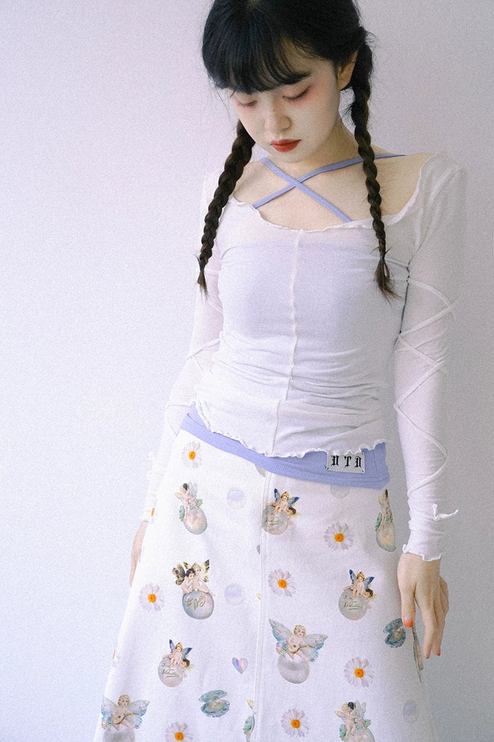 Butterfly Cross Strap Knit Camisole