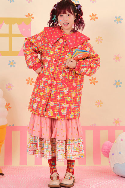 Showa Dessert Quilted Cotton Coat