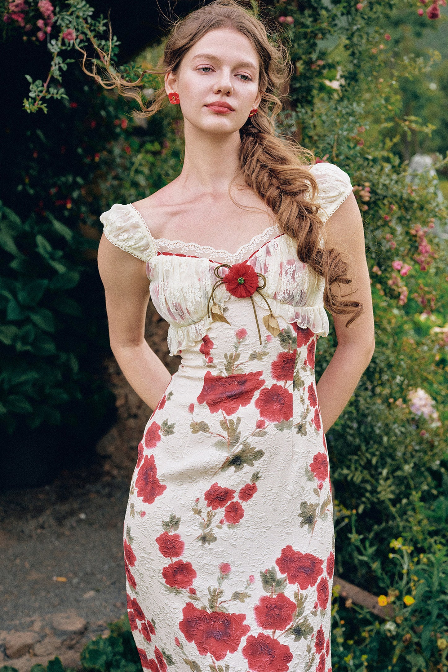 Rose Valley Floral Top and Skirt Set-Up