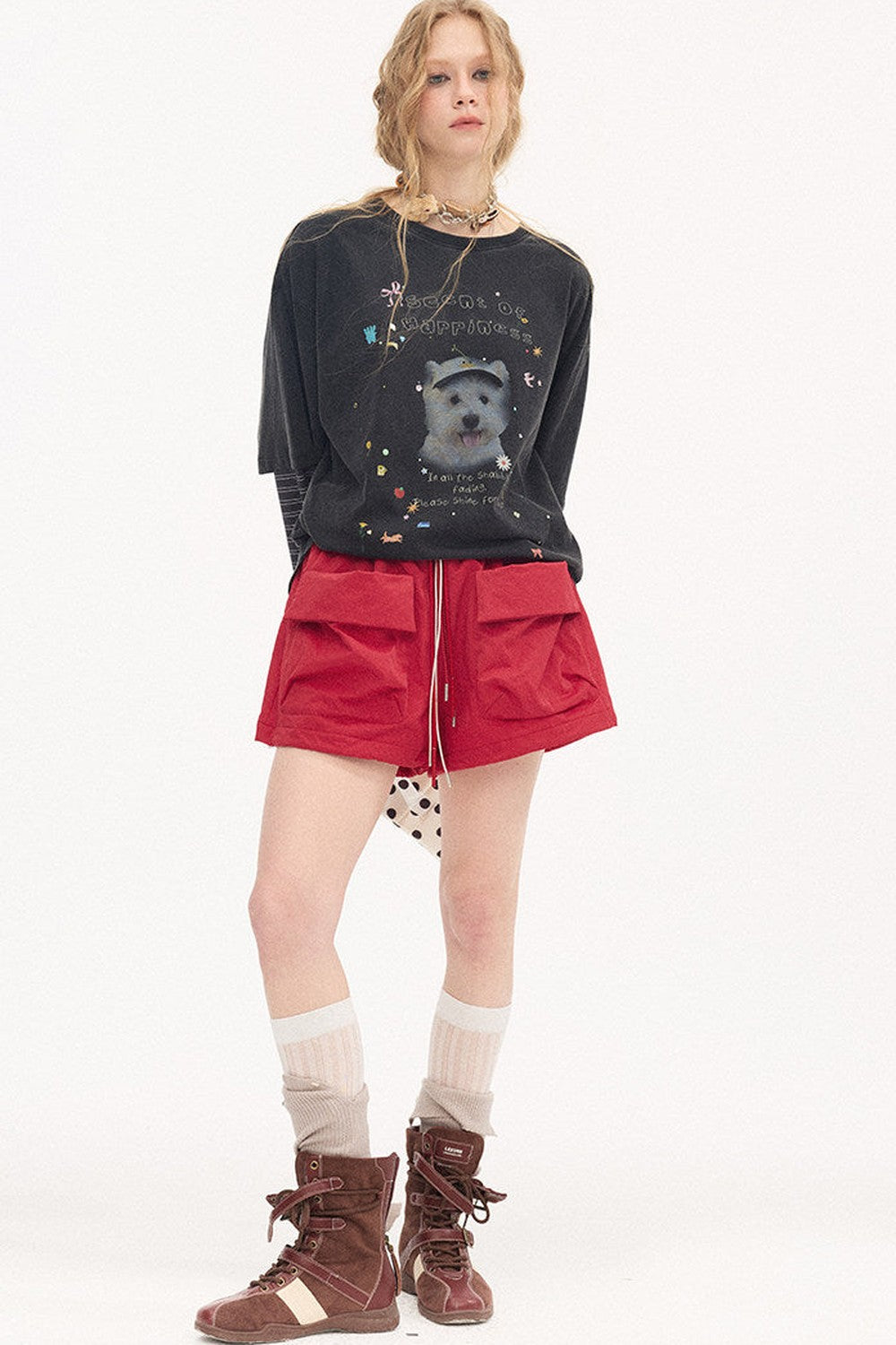 Cuffed Cargo Pants Shorts