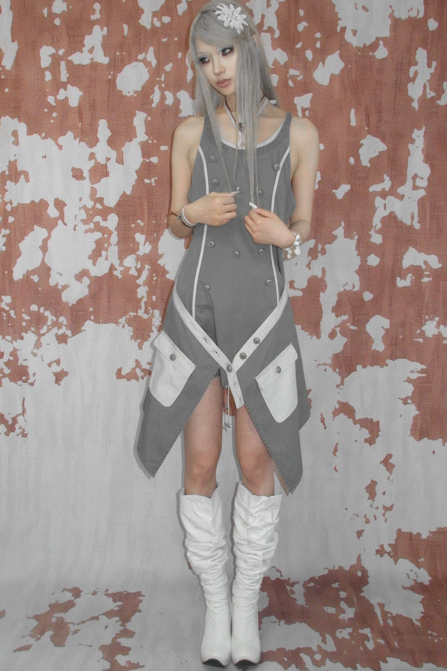 Deconstructed Medieval Slip Dress