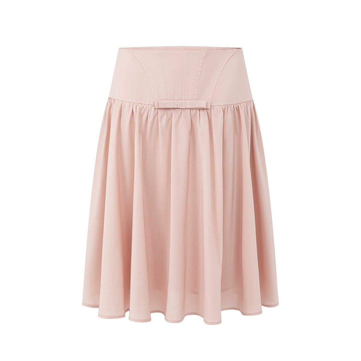 Acetate Fishbone Pleated Skirt